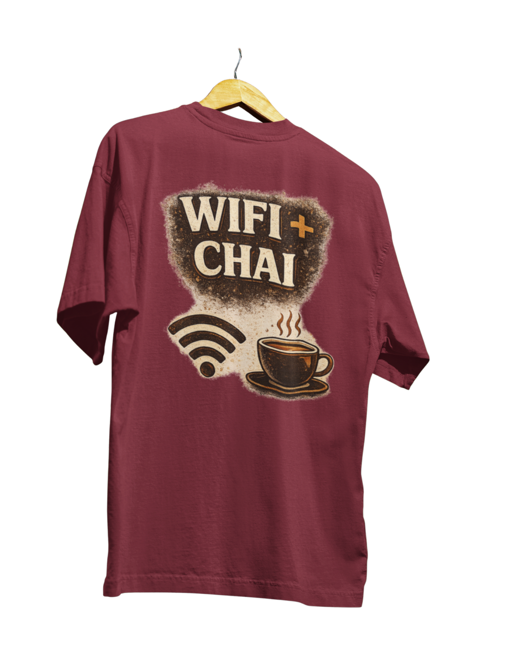 WiFi + Chai Oversized Graphic T-Shirt