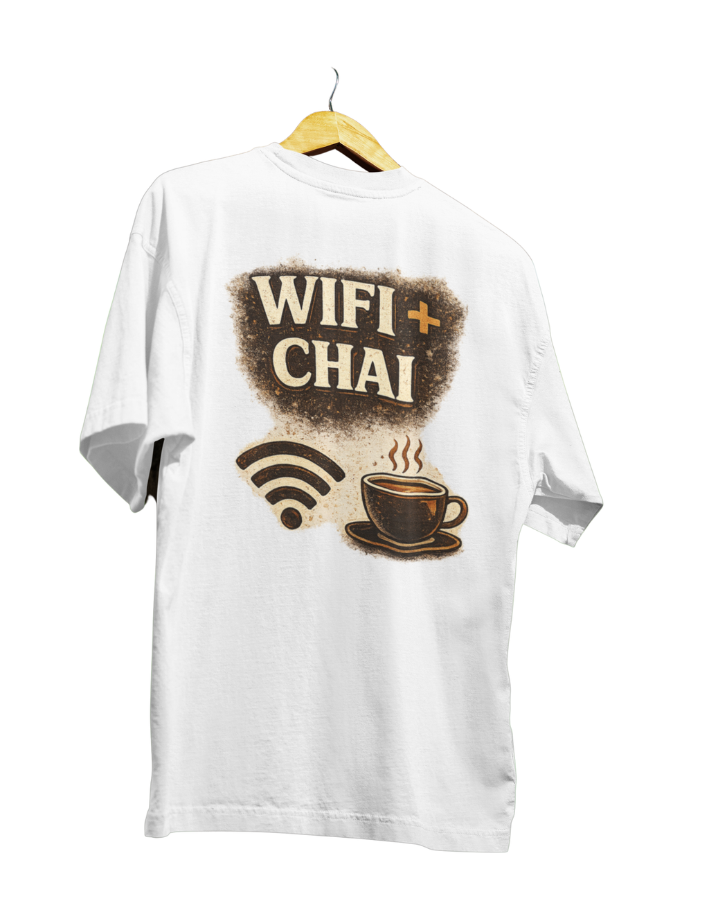 WiFi + Chai Oversized Graphic T-Shirt