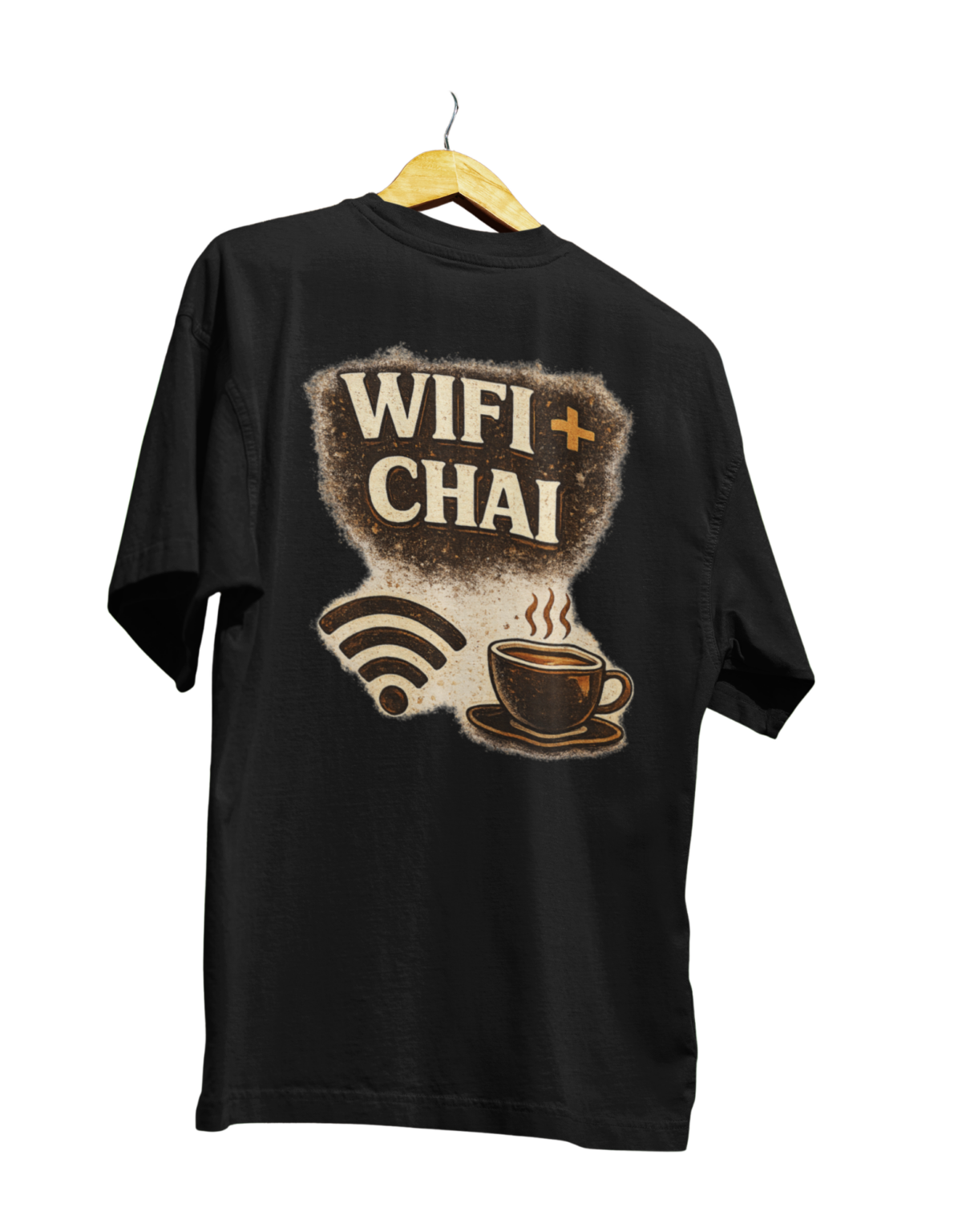 WiFi + Chai Oversized Graphic T-Shirt