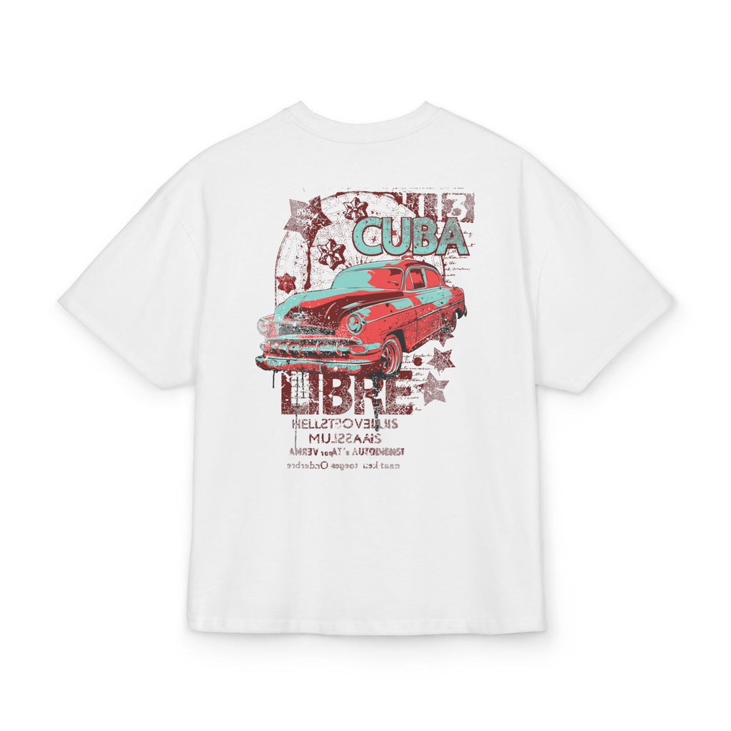 Cuba Libre Vintage Car Unisex Oversized Graphic Tee