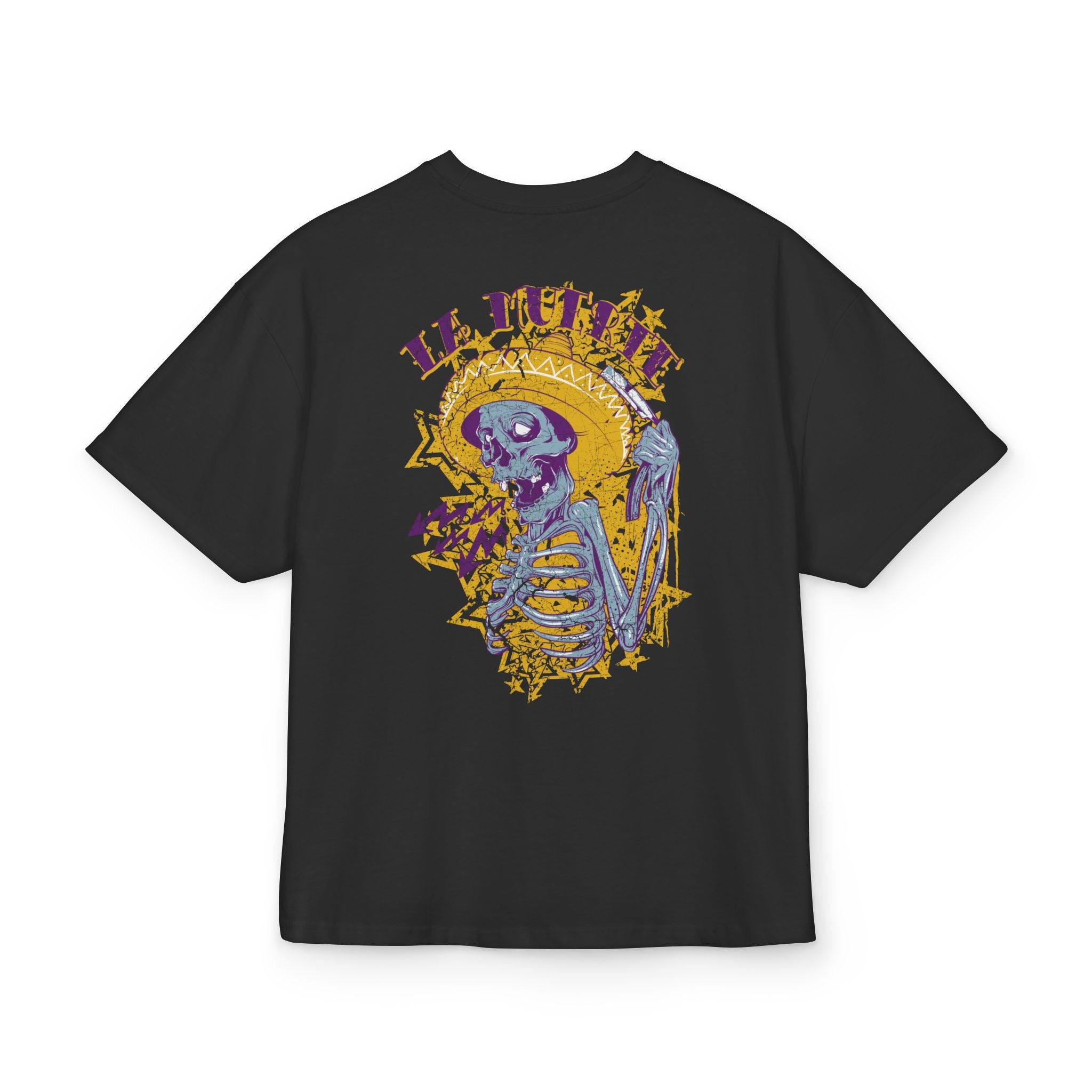 La Muerte Skeleton Graphic Unisex Drop-Shoulder Oversized Tee