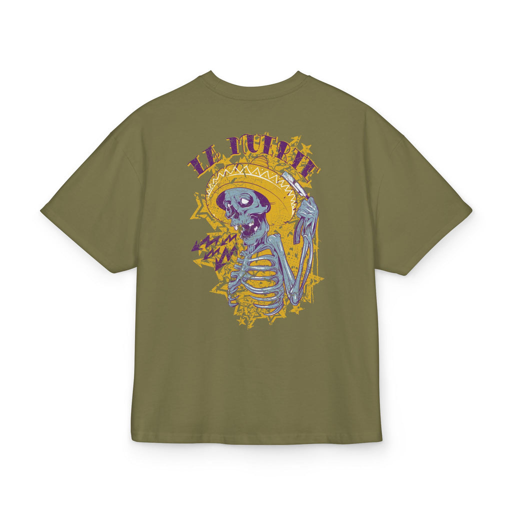 La Muerte Skeleton Graphic Unisex Drop-Shoulder Oversized Tee