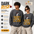 Dark Rose Unisex Premium Streetwear Graphic Sweatshirt