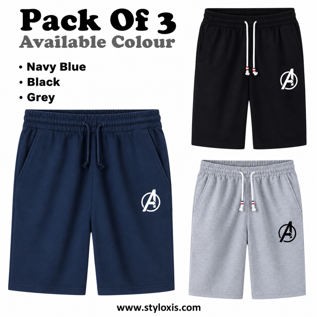 Men's Athletic Training Shorts Pack of 3
