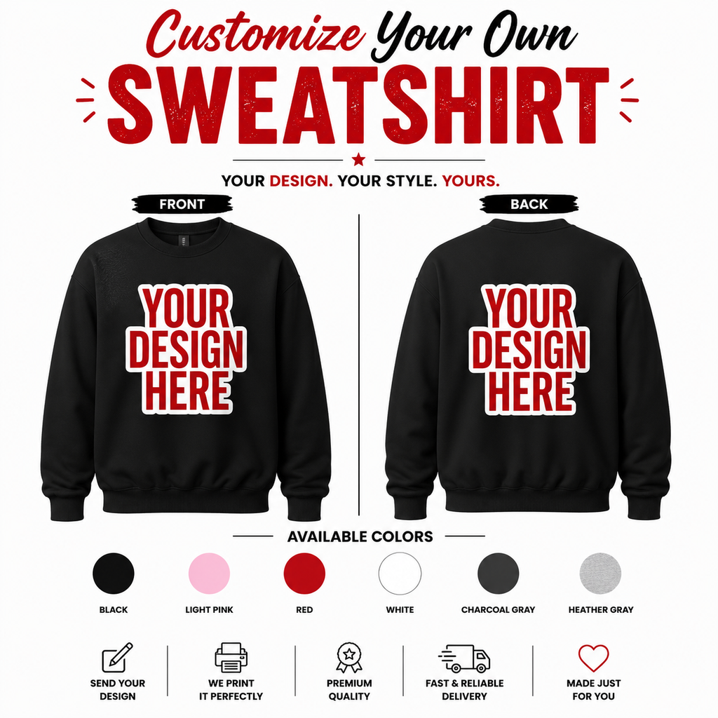 Customize Your Own T-Shirt, Hoodie & Apparel – Personalized Print Collection