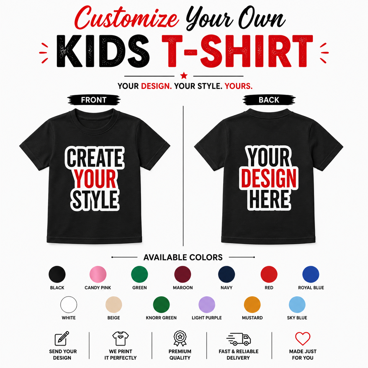 Customize Your Own T-Shirt, Hoodie & Apparel – Personalized Print Collection