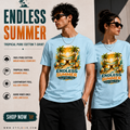 Endless Summer Tropical Pure Cotton T-Shirt