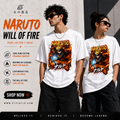 Naruto “Will of Fire” Pure Cotton T-Shirt