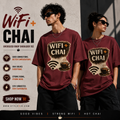 WiFi + Chai Oversized Graphic T-Shirt
