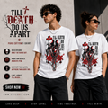 Till De*th Do Us Apart” Gothic Graphic T-Shirt