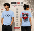 Route 66 Vintage Muscle Car Double-Sided Graphic T-Shirt