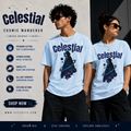 Celestial Cosmic Wanderer Unisex Graphic T-Shirt