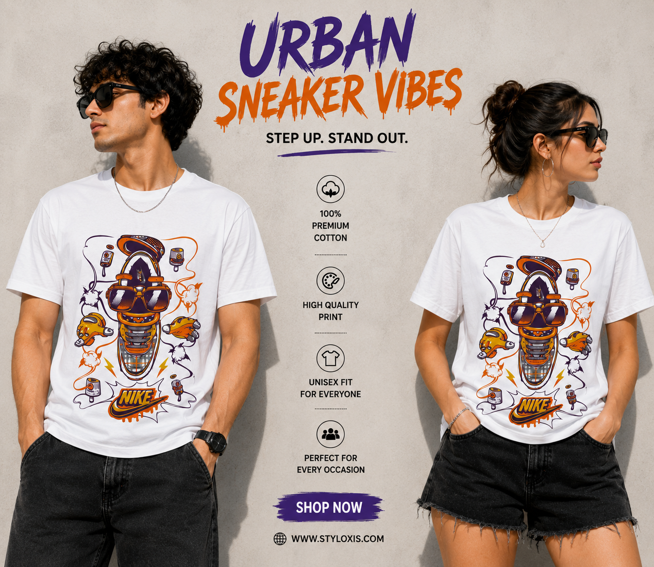 Urban Sneaker Vibes Unisex Graphic T-Shirt