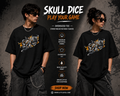 Skull Dice Graphic Streetwear Unisex T-Shirt