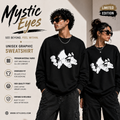Minimal Aesthetic Mystic Eyes Unisex Graphic Sweatshirt