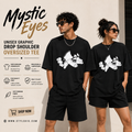 Mystic Eyes Unisex Graphic Drop Shoulder Oversized Tee