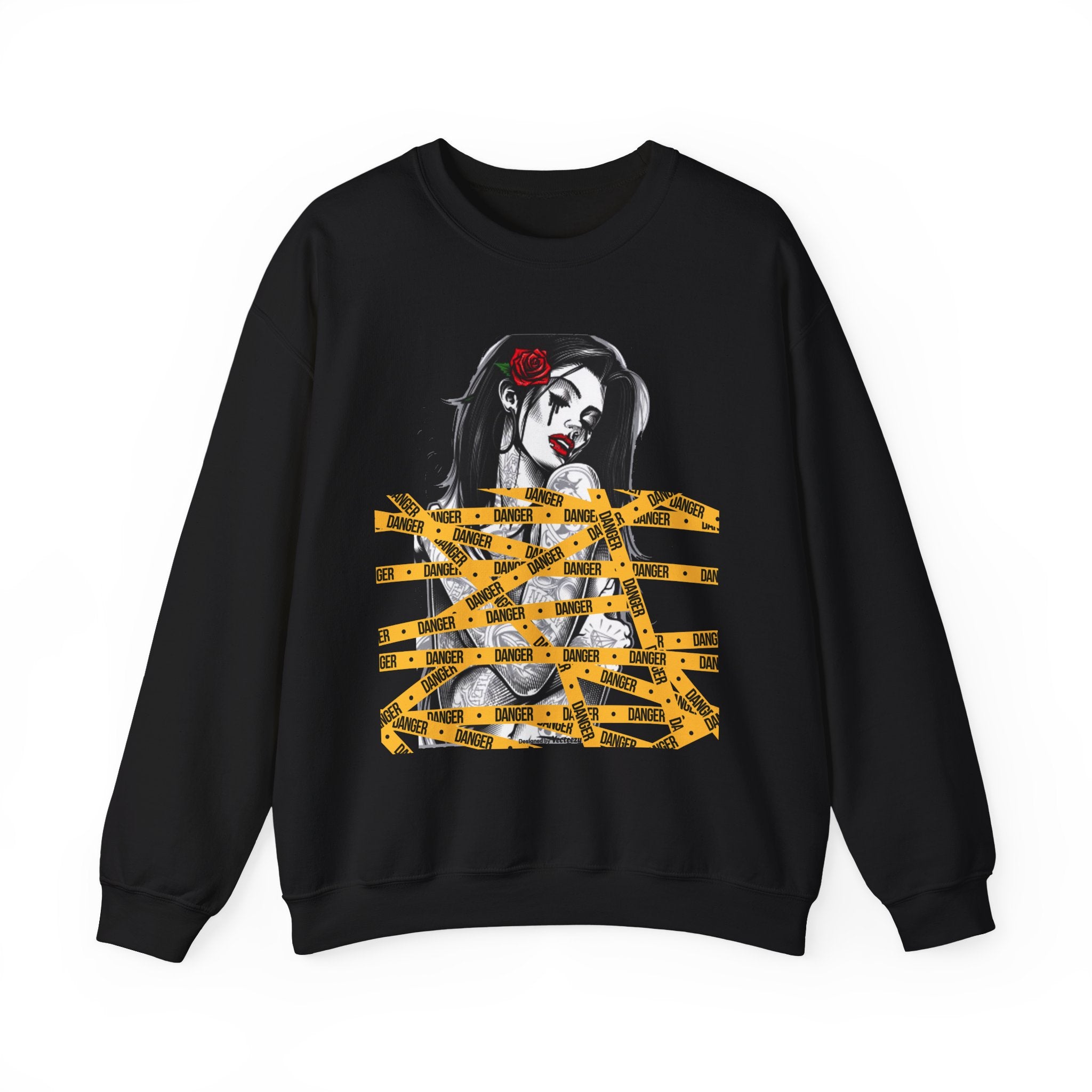 Dark Rose Unisex Premium Streetwear Graphic Sweatshirt