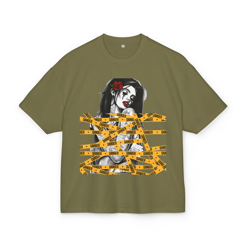 Dark Rose Unisex Streetwear Graphic Oversized Tee