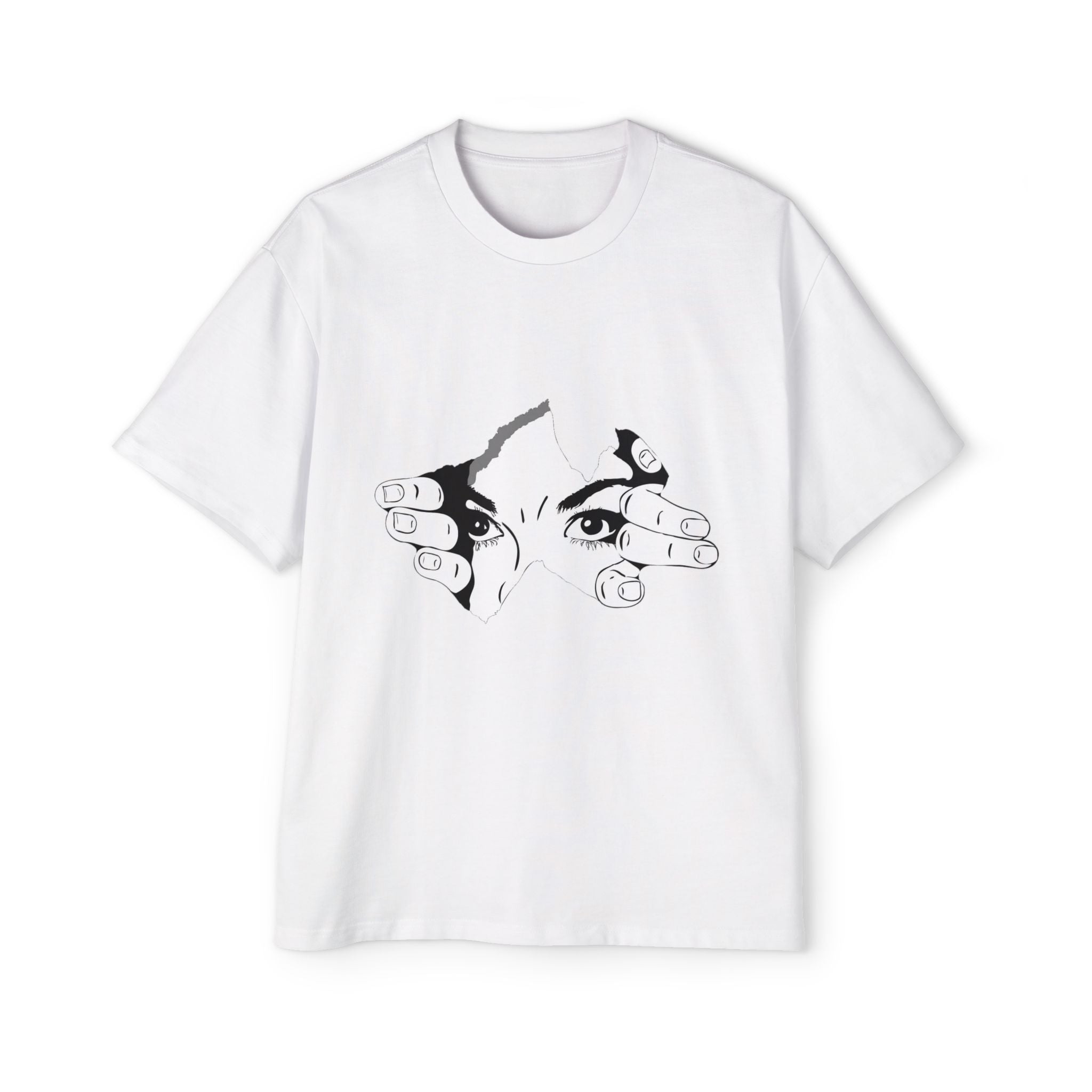 Mystic Eyes Unisex Graphic Drop Shoulder Oversized Tee