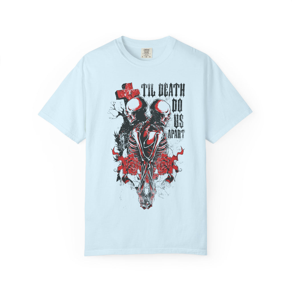 Till De*th Do Us Apart” Gothic Graphic T-Shirt