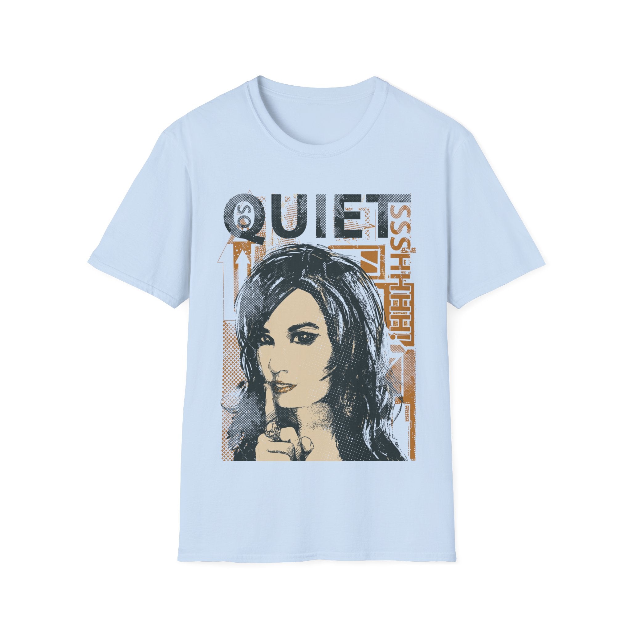 Quiet Please Graphic Printed T-Shirt