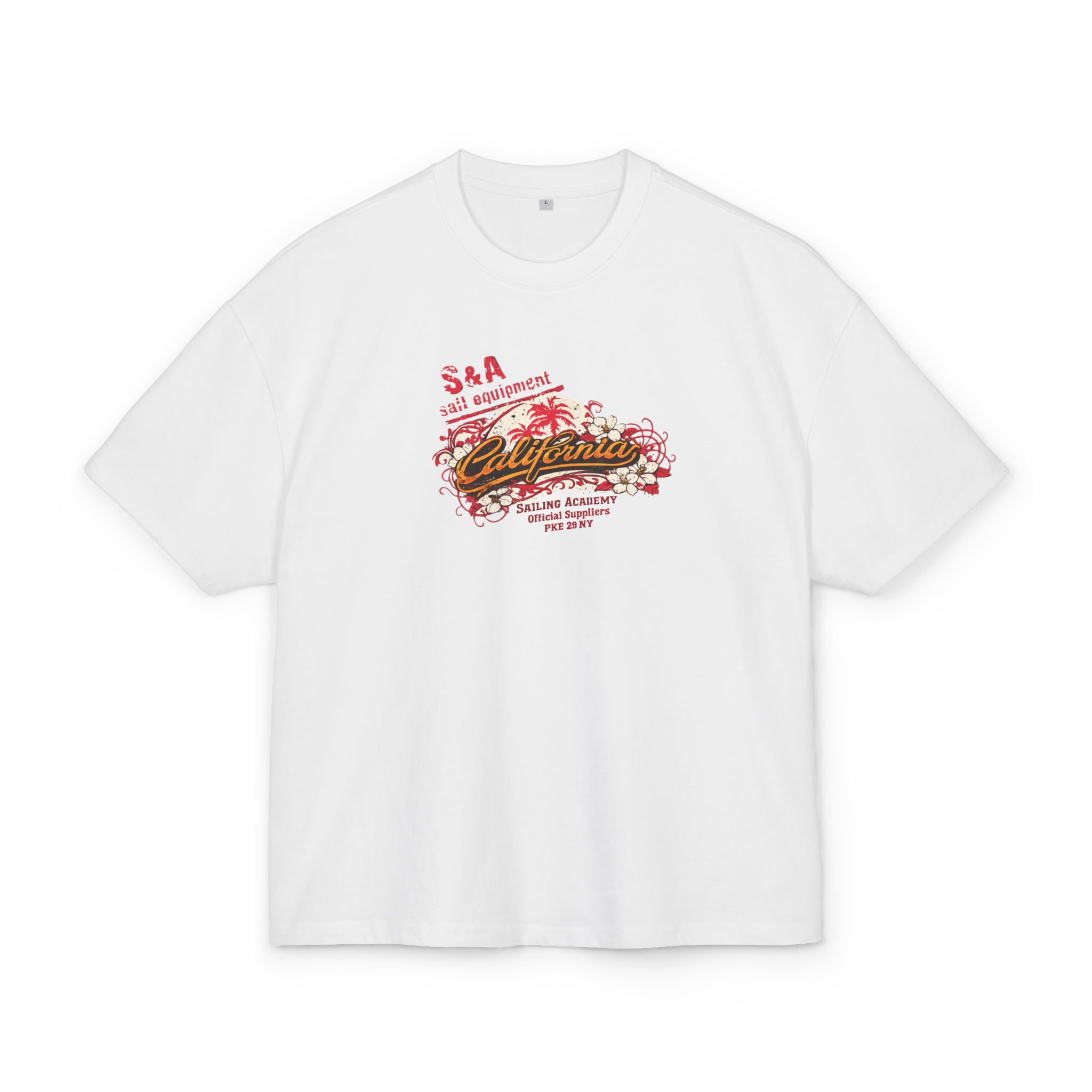 California Vintage Car Graphic Unisex Drop-Shoulder Oversized Tee