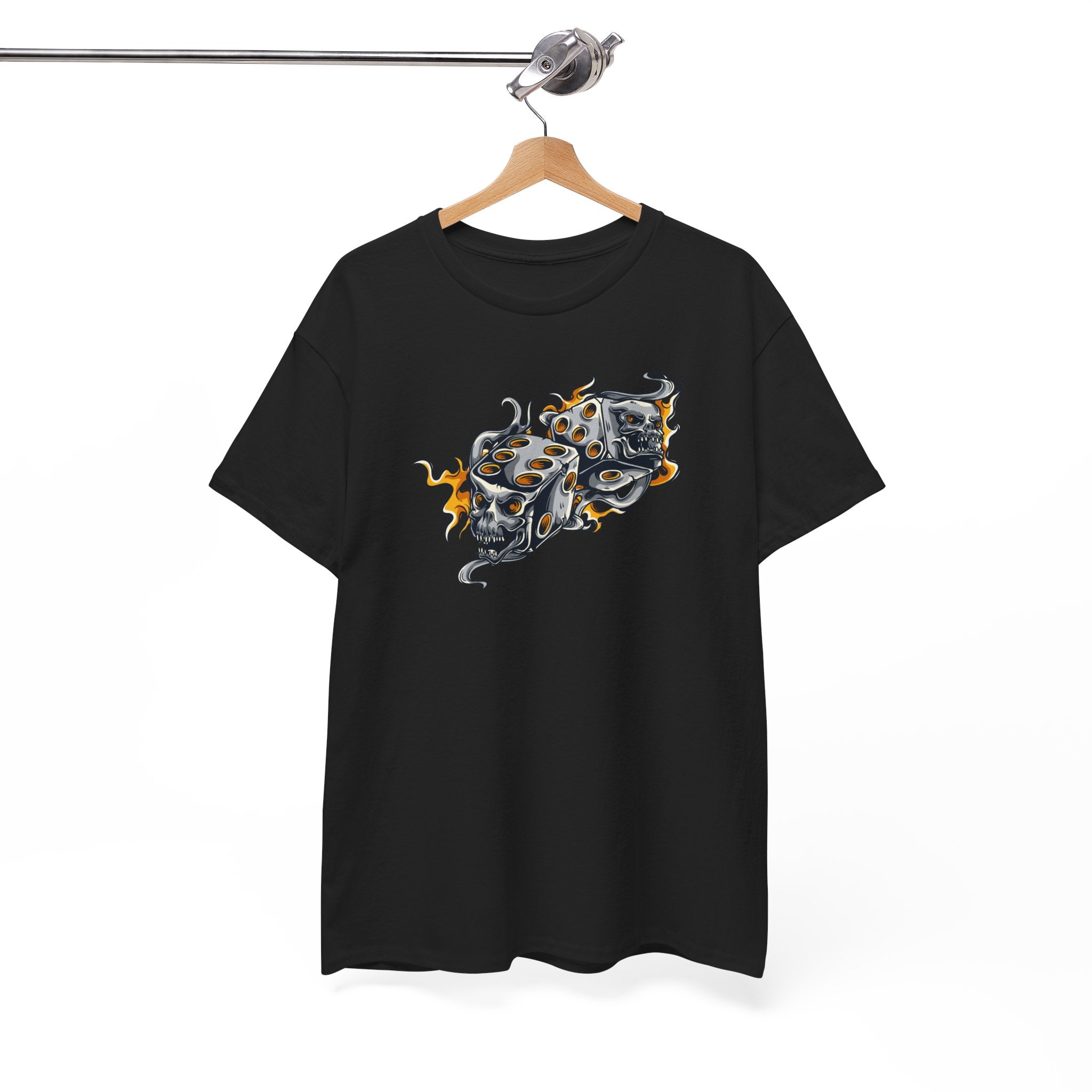 Skull Dice Graphic Streetwear Unisex T-Shirt