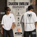 Shadow Emblem Unisex Drop Shoulder Oversized Tee