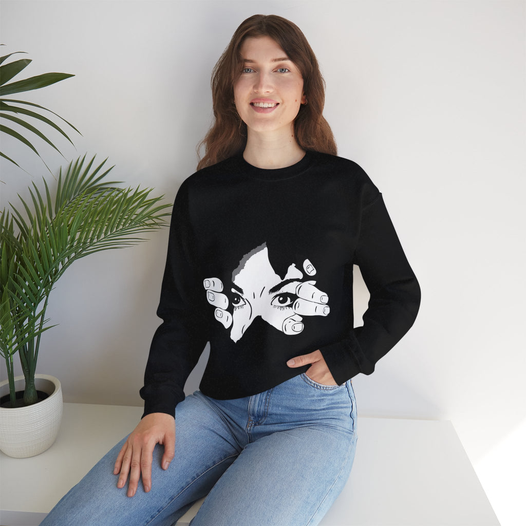 Minimal Aesthetic Mystic Eyes Unisex Graphic Sweatshirt