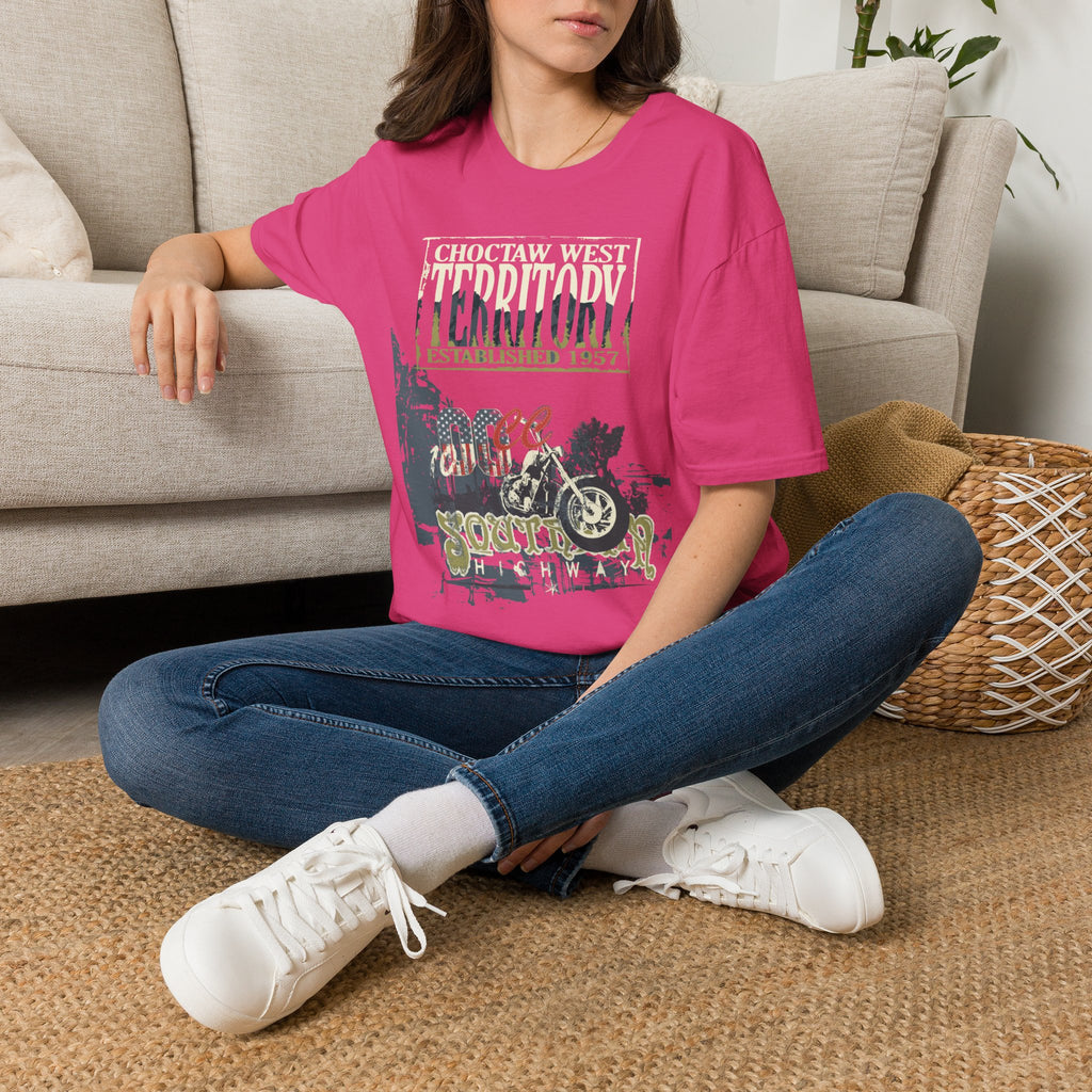 Vintage Motorcycle Artwork Unisex Graphic T-Shirt