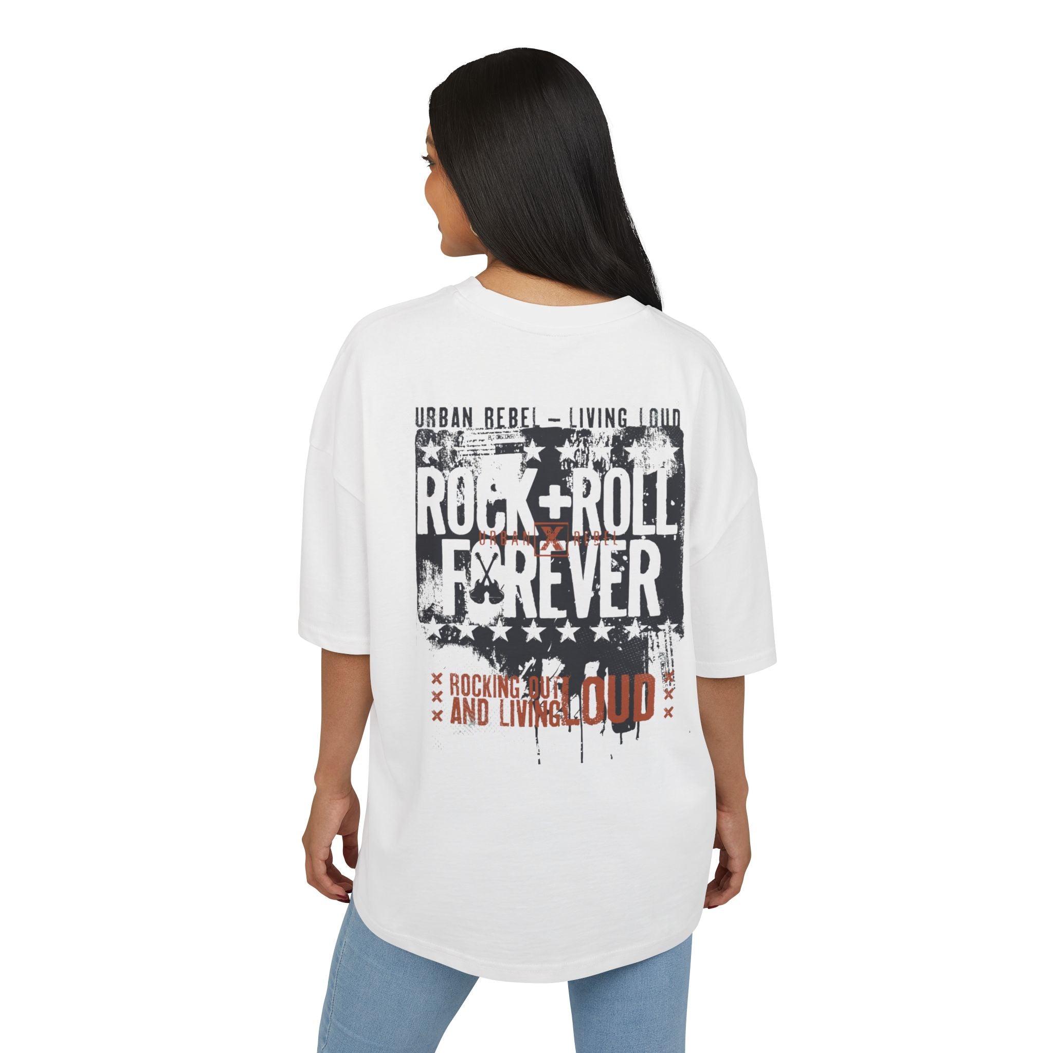 Rock & Roll Forever Unisex Drop-Shoulder Oversized Tee