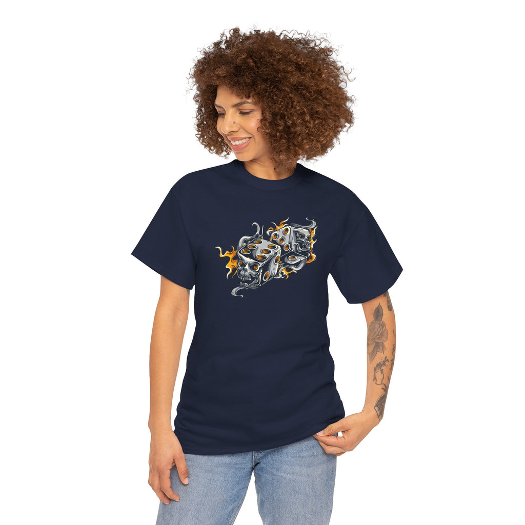 Skull Dice Graphic Streetwear Unisex T-Shirt