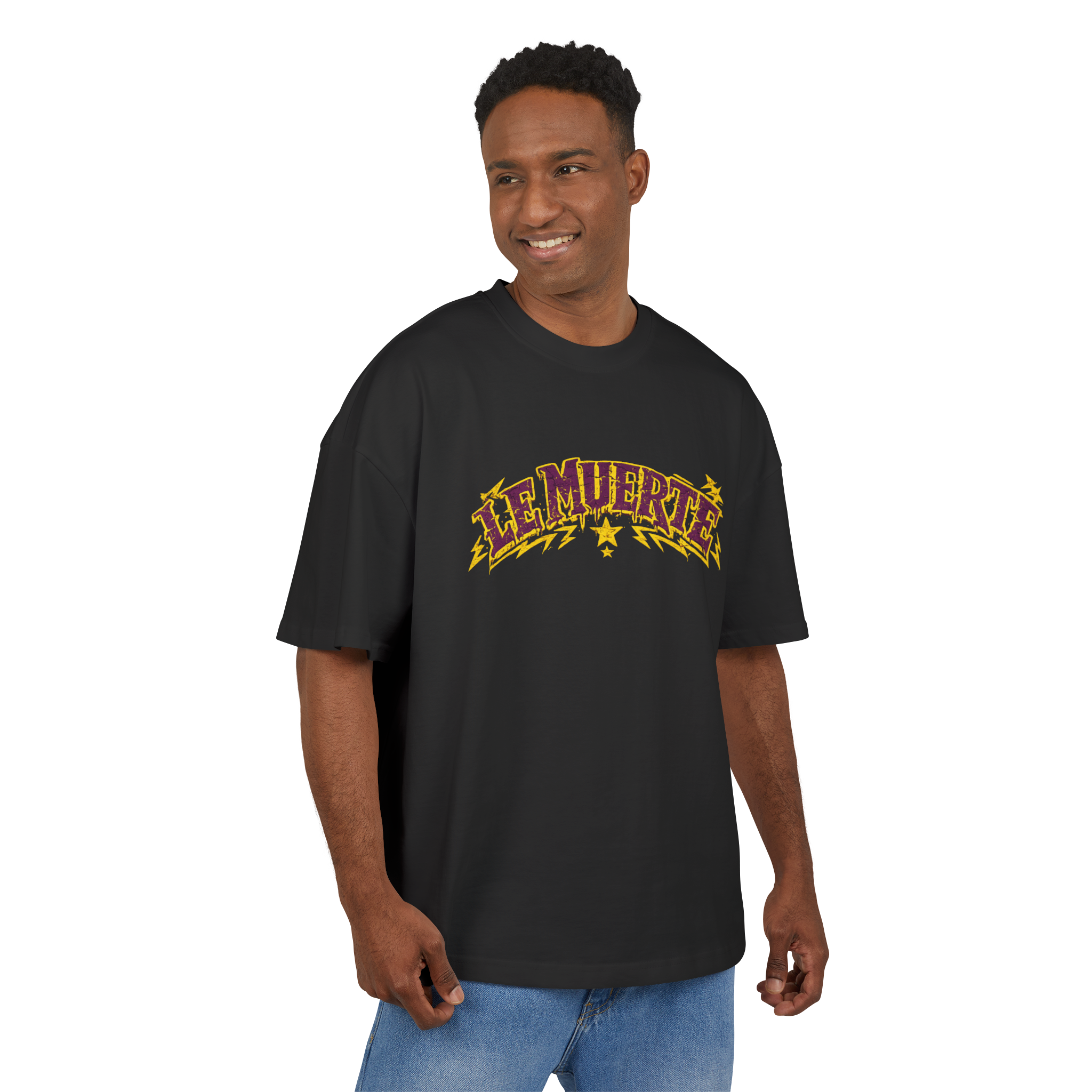 La Muerte Skeleton Graphic Unisex Drop-Shoulder Oversized Tee