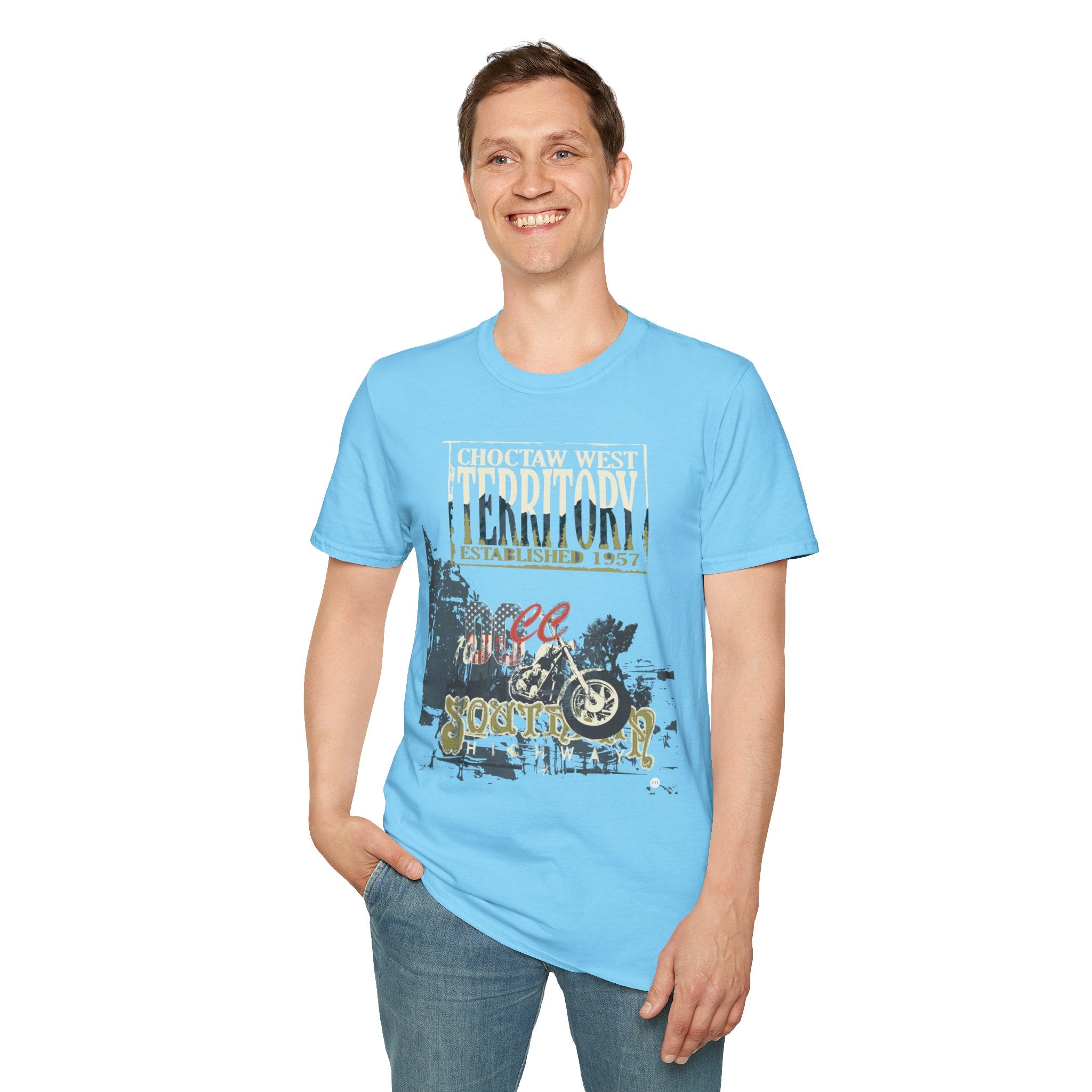 Vintage Motorcycle Artwork Unisex Graphic T-Shirt