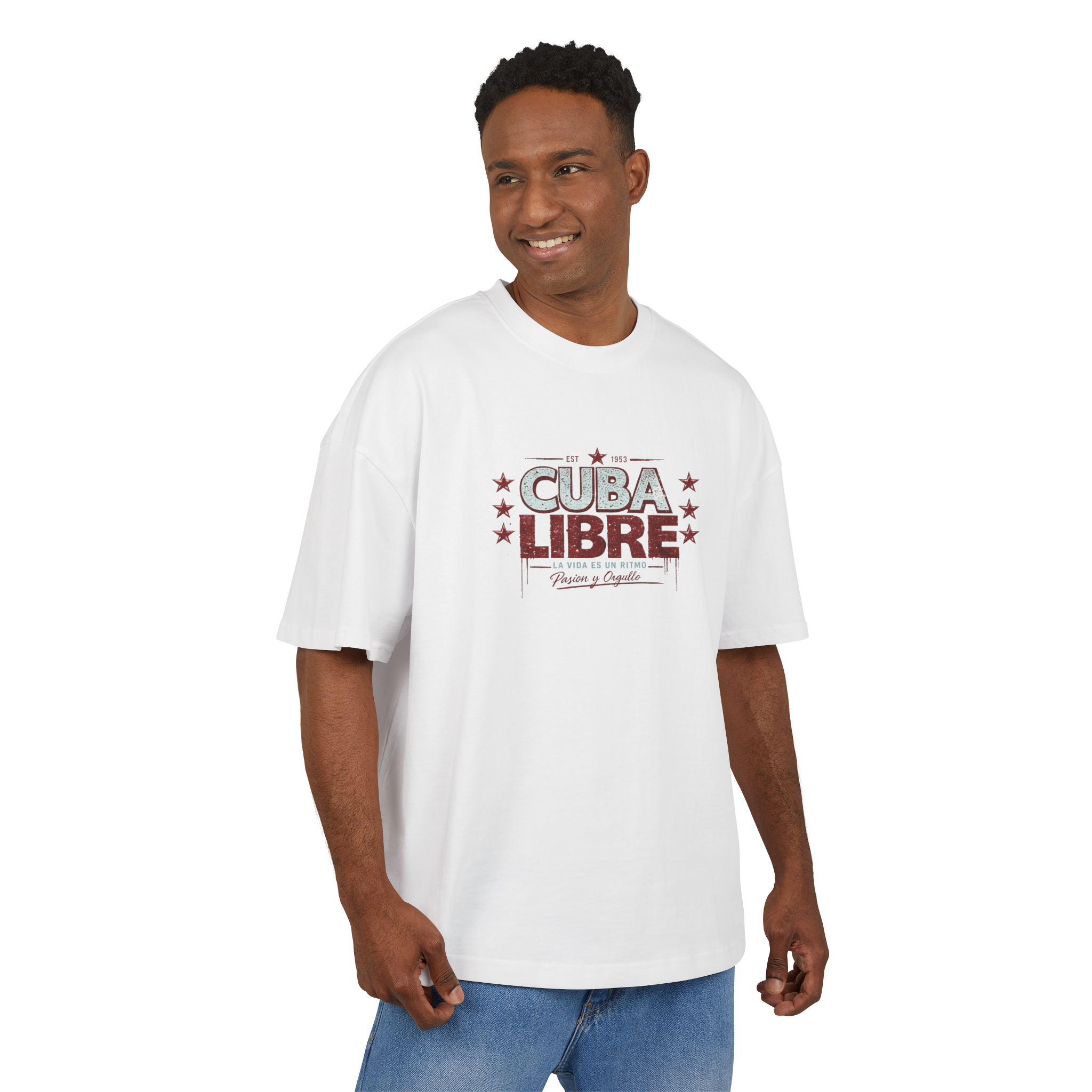 Cuba Libre Vintage Car Unisex Oversized Graphic Tee