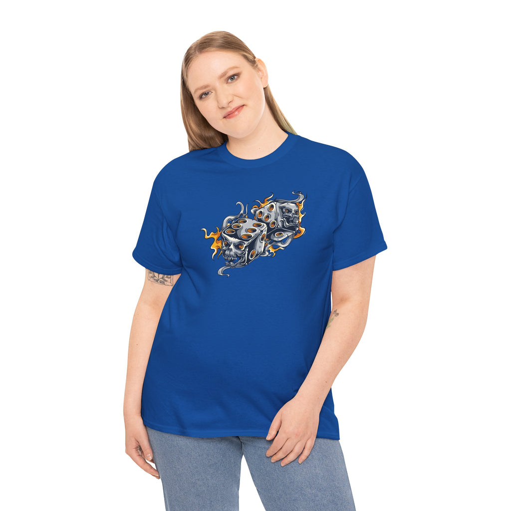 Skull Dice Graphic Streetwear Unisex T-Shirt