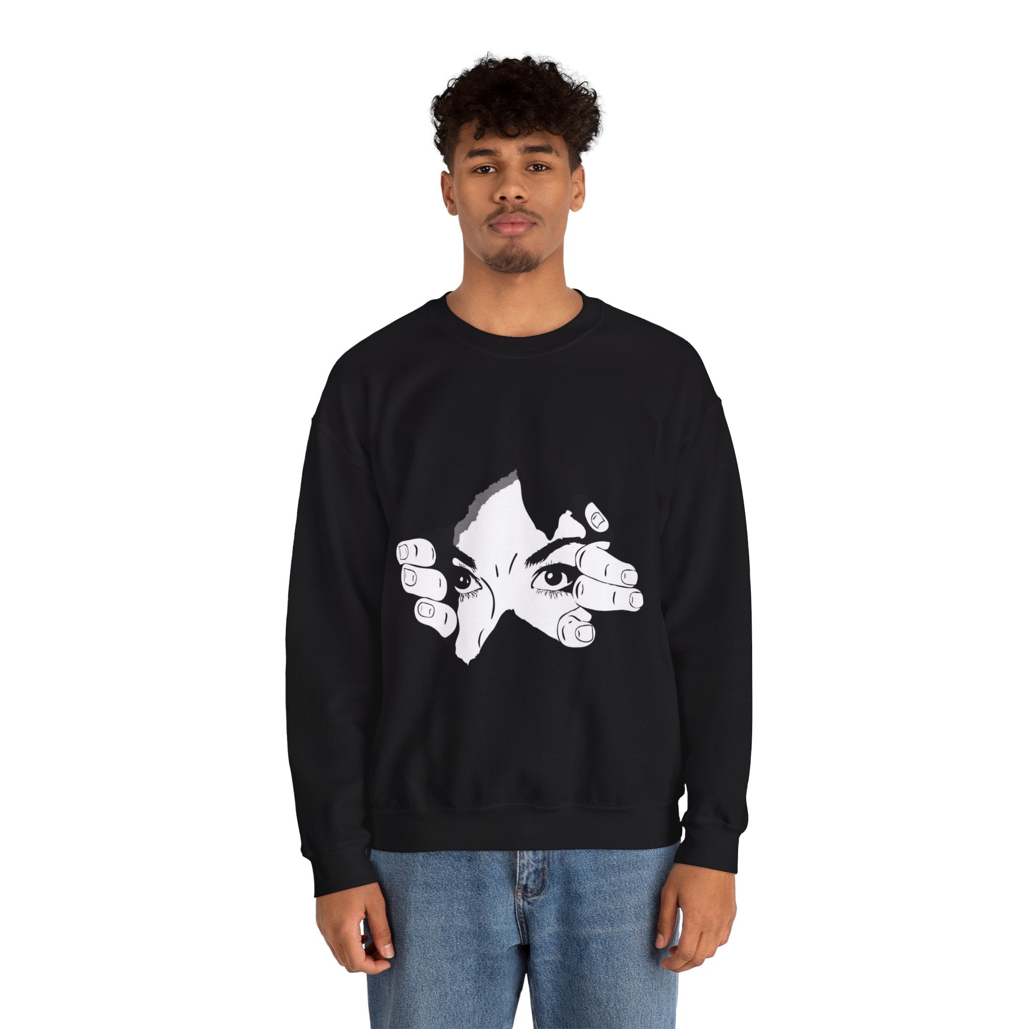 Minimal Aesthetic Mystic Eyes Unisex Graphic Sweatshirt