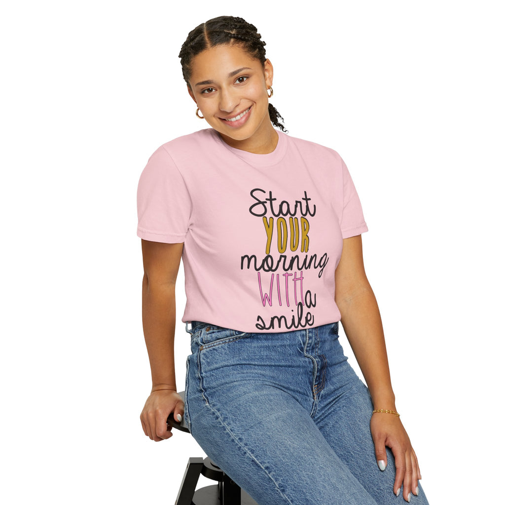 Start Your Morning With A Smile Graphic T-Shirt