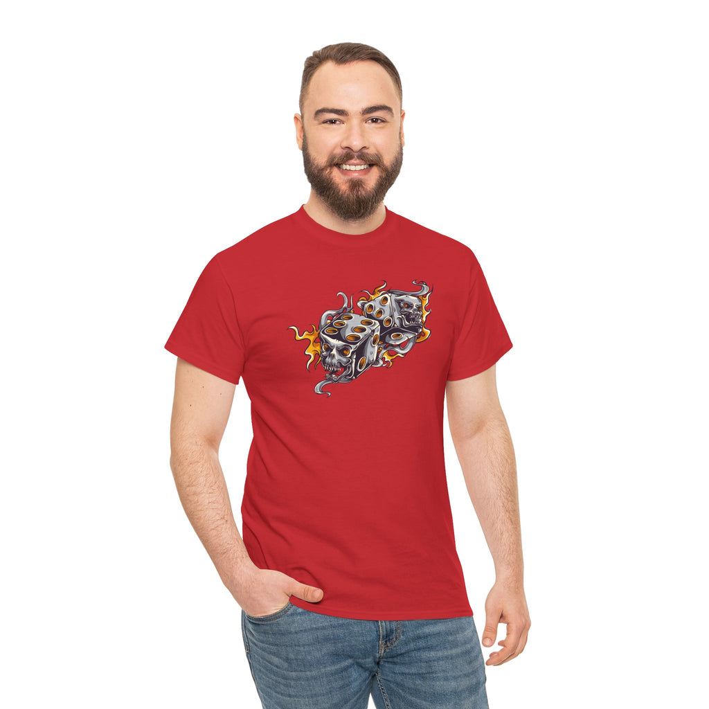 Skull Dice Graphic Streetwear Unisex T-Shirt