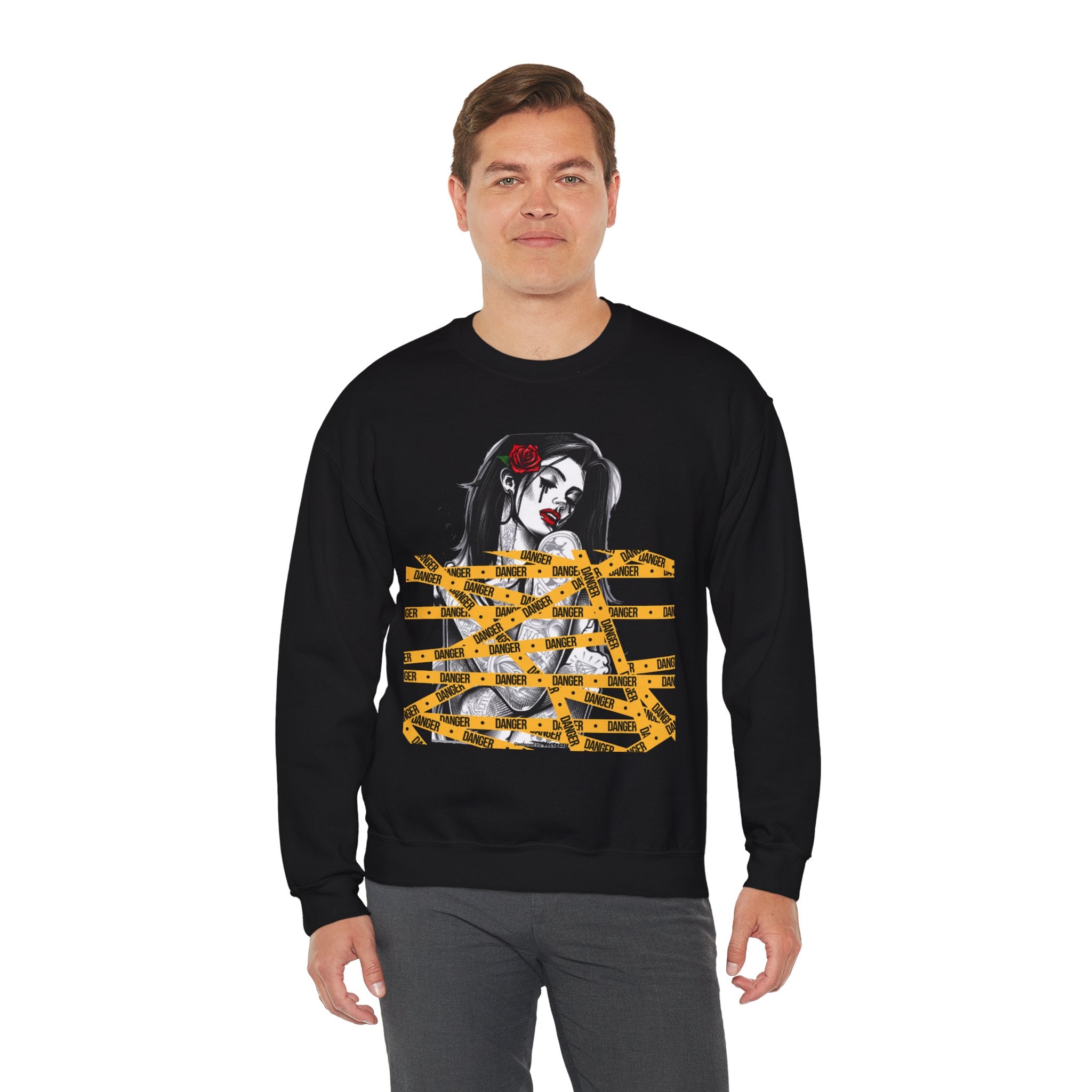 Dark Rose Unisex Premium Streetwear Graphic Sweatshirt
