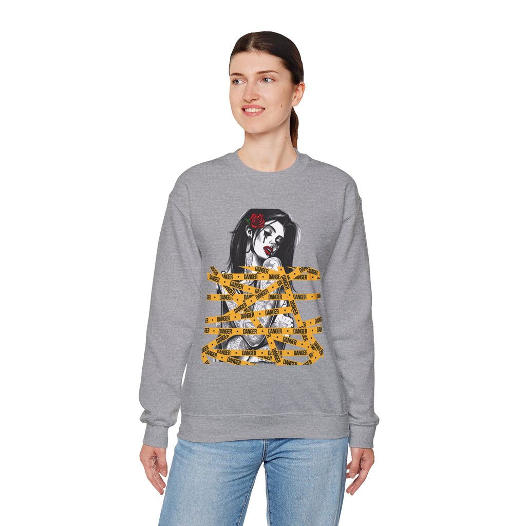 Dark Rose Unisex Premium Streetwear Graphic Sweatshirt