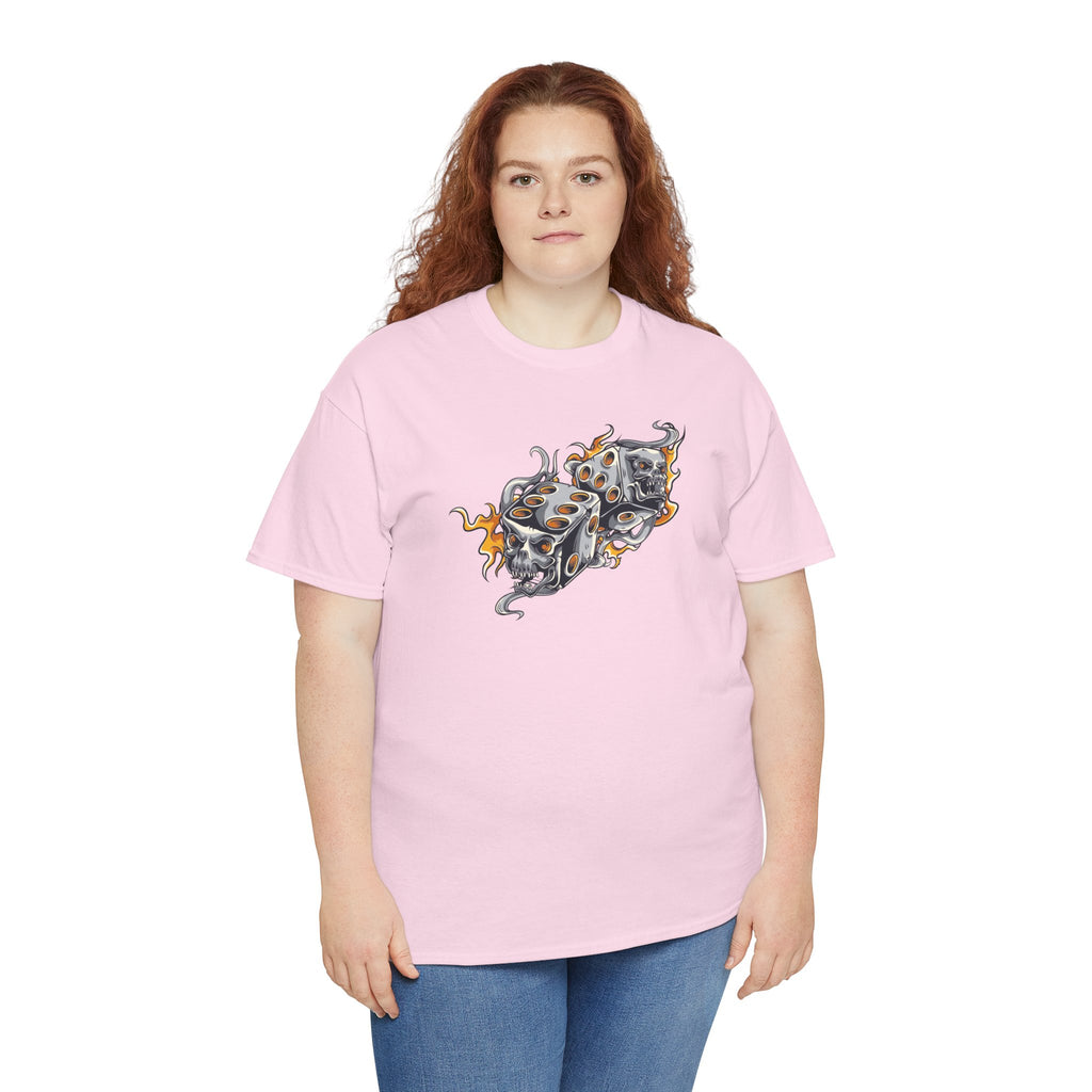 Skull Dice Graphic Streetwear Unisex T-Shirt
