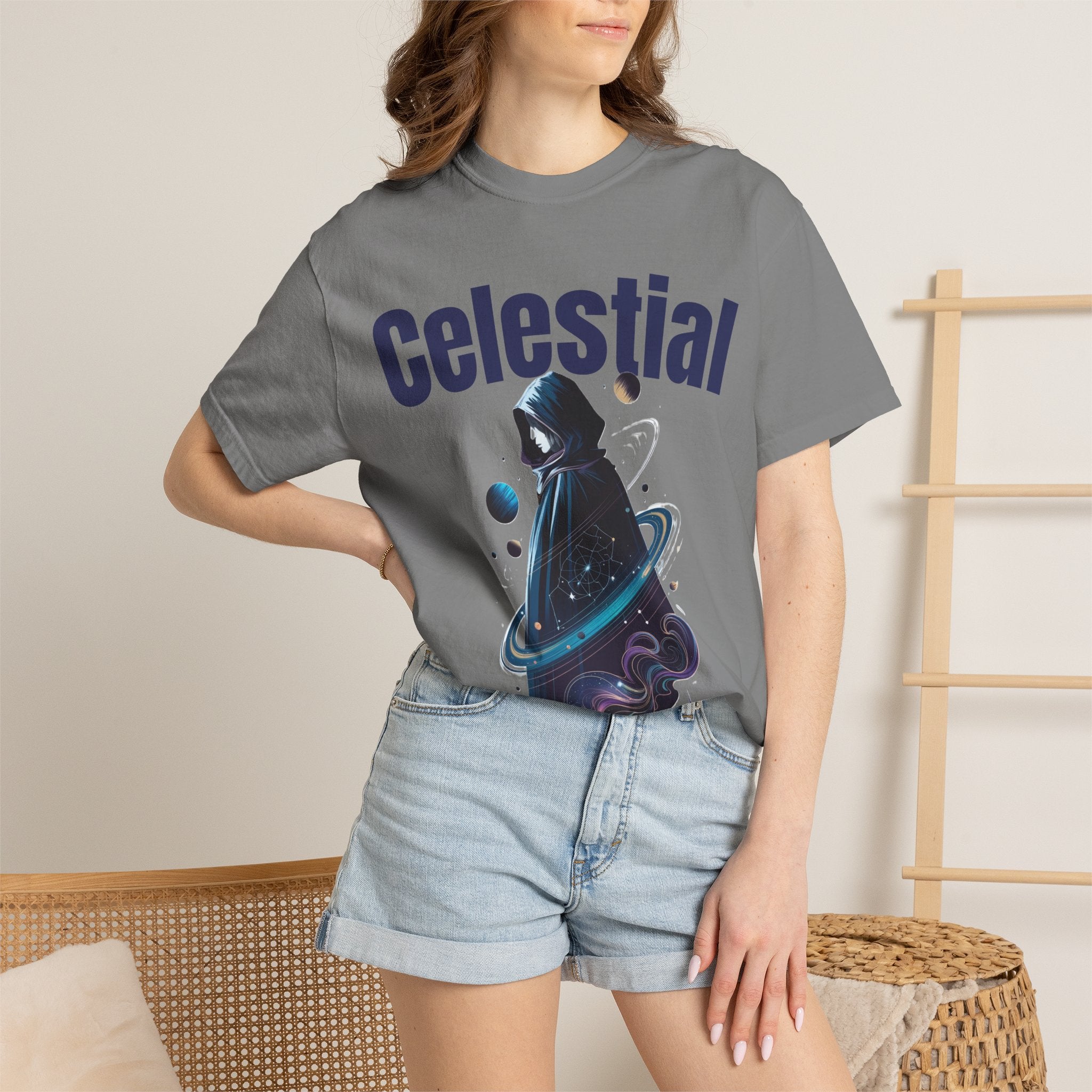 Celestial Cosmic Wanderer Unisex Graphic T-Shirt