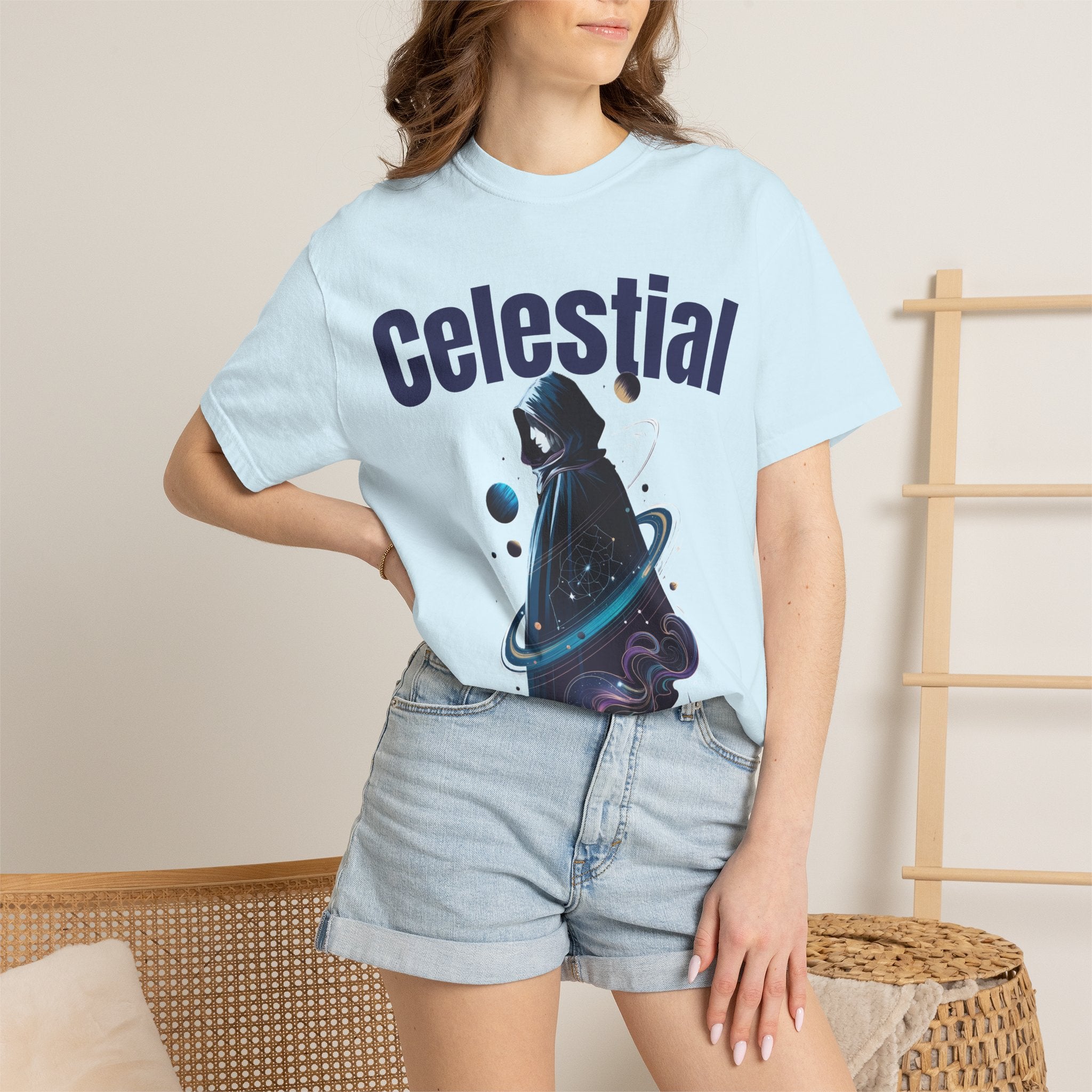Celestial Cosmic Wanderer Unisex Graphic T-Shirt