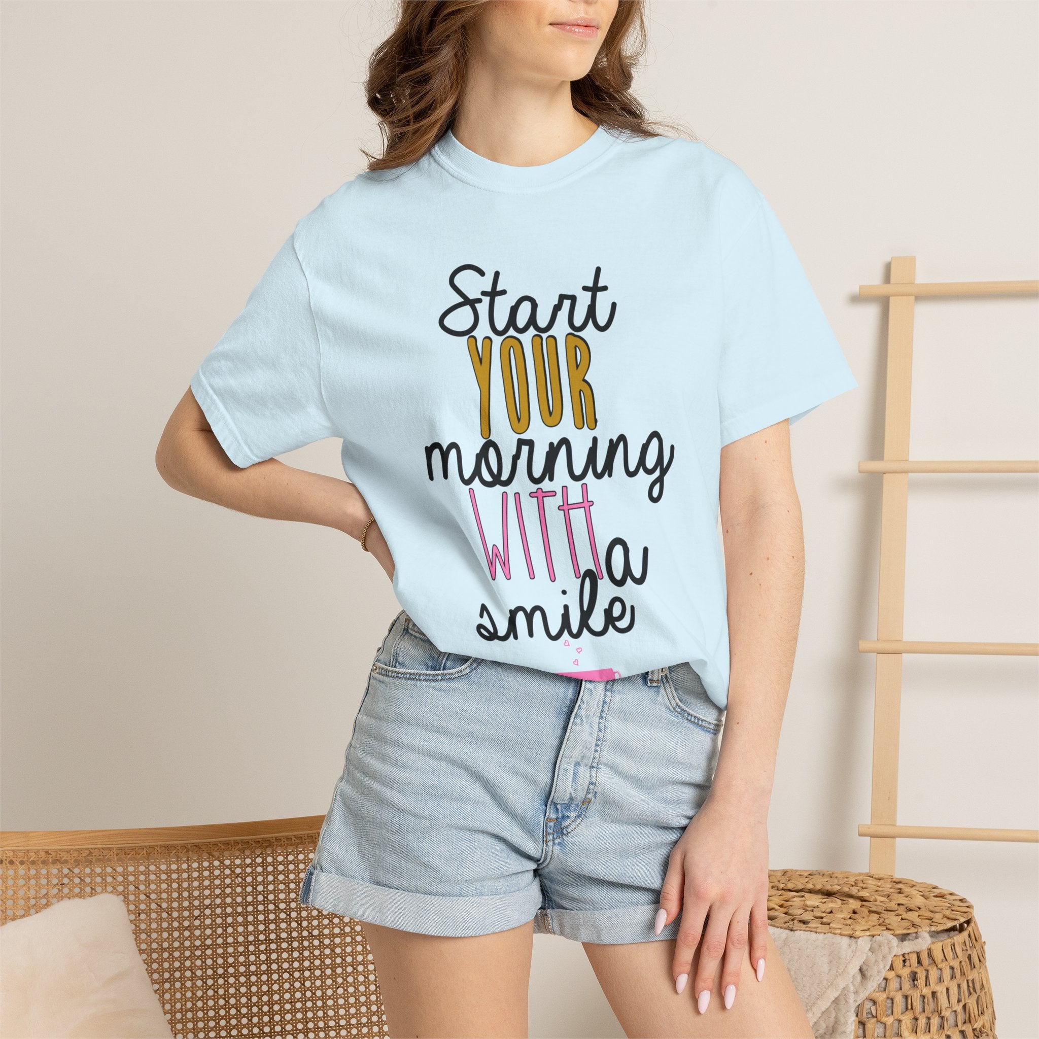 Start Your Morning With A Smile Graphic T-Shirt