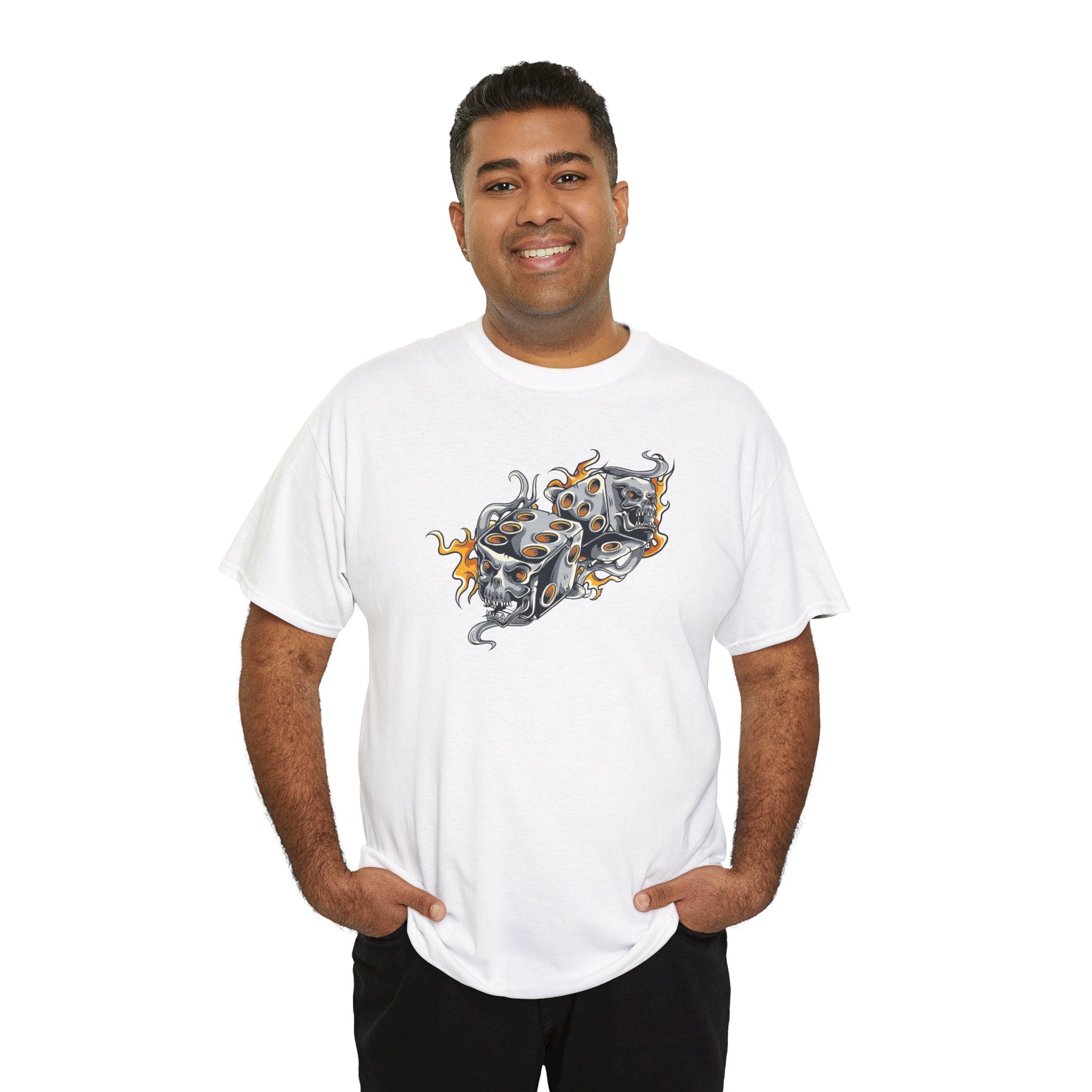 Skull Dice Graphic Streetwear Unisex T-Shirt