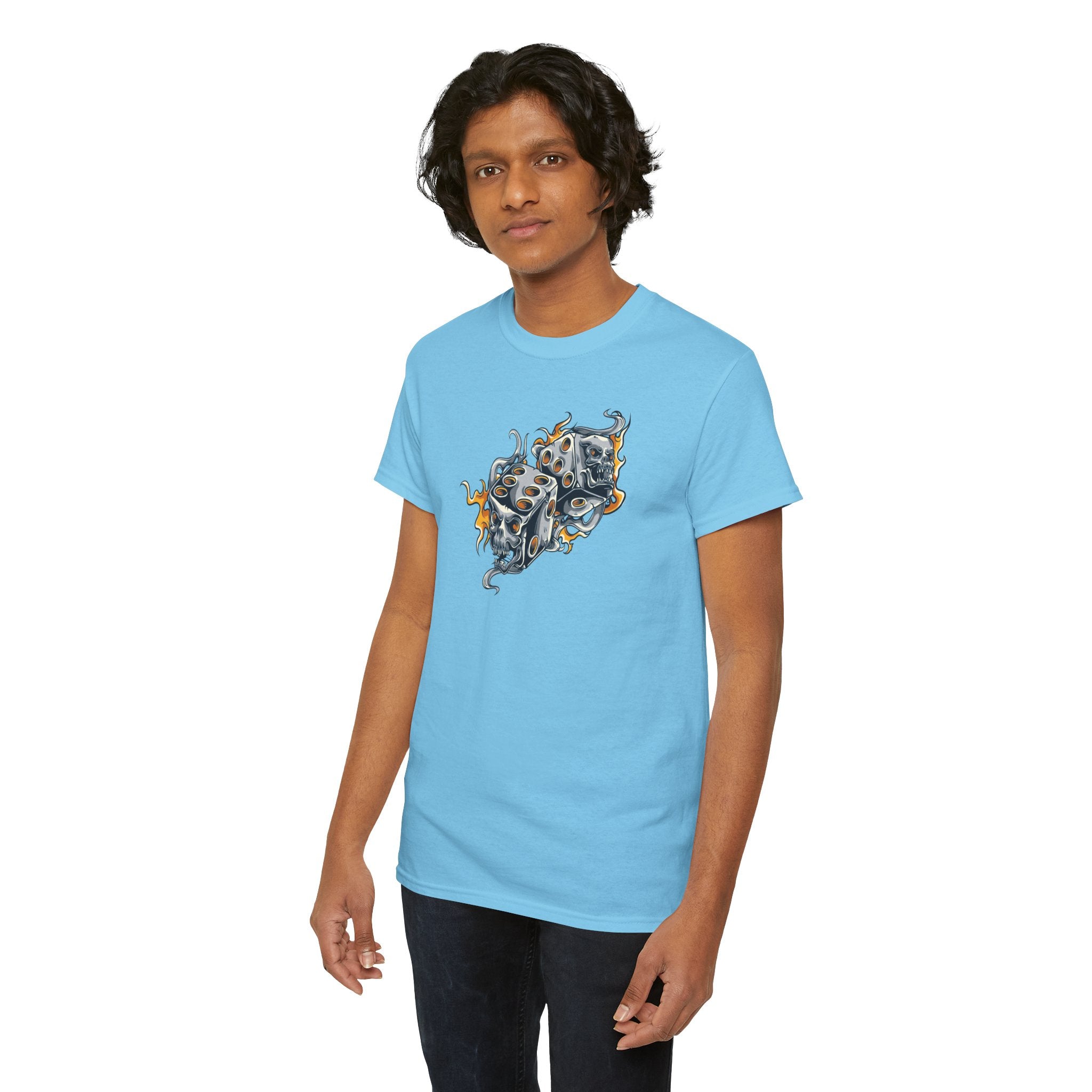 Skull Dice Graphic Streetwear Unisex T-Shirt
