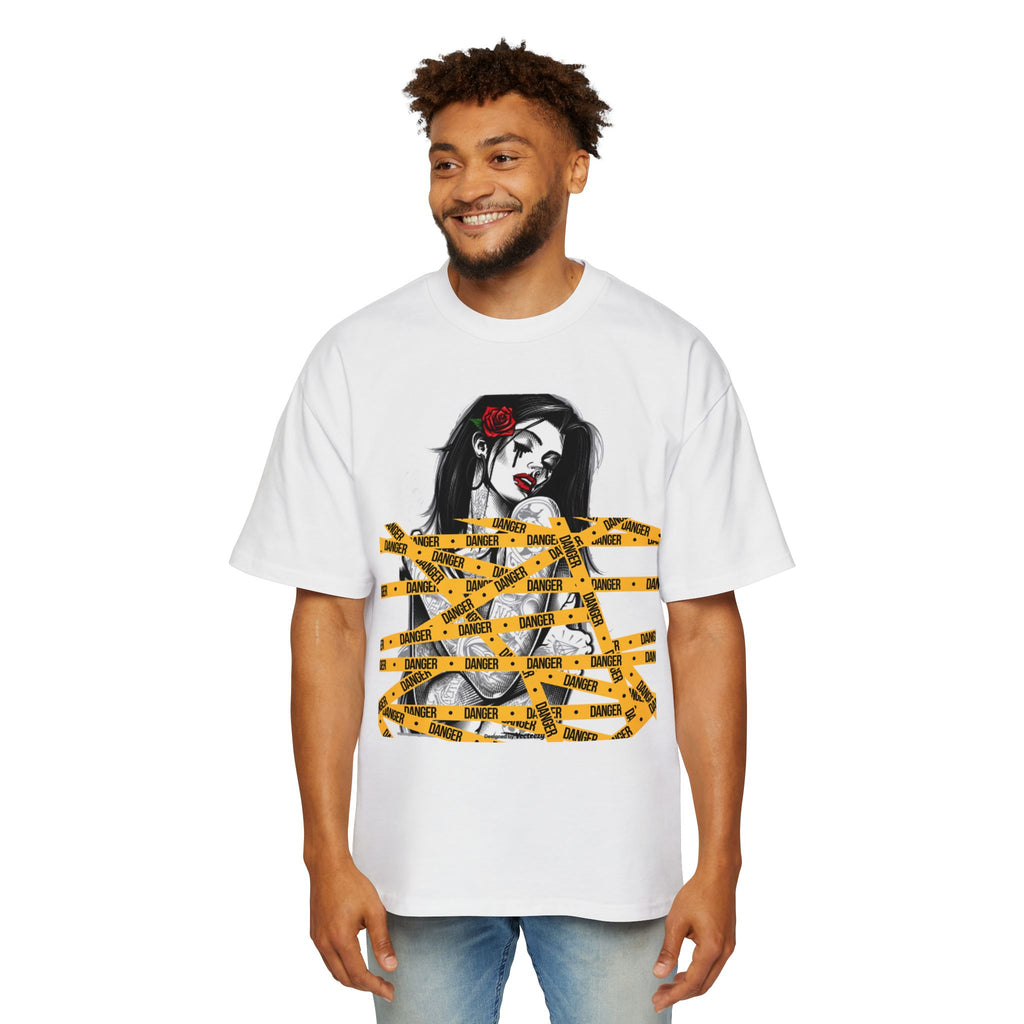 Dark Rose Unisex Streetwear Graphic Oversized Tee