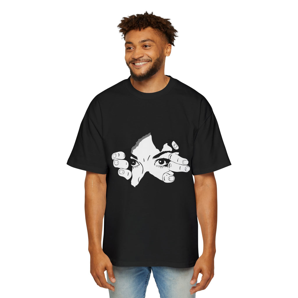 Mystic Eyes Unisex Graphic Drop Shoulder Oversized Tee