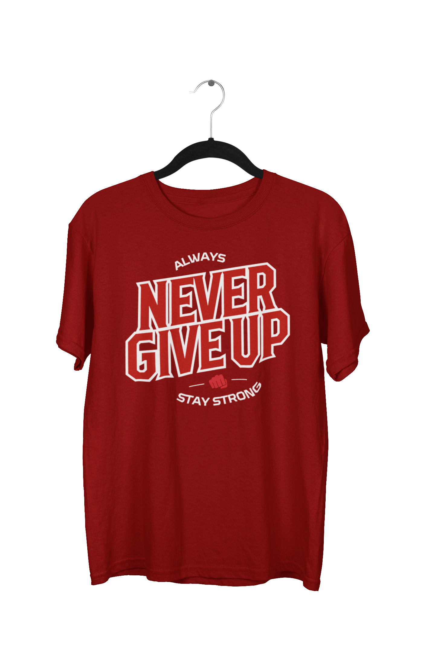 Always Never Give Up Oversized Gamer Reaper Graphic Tee